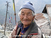 Old women in Thulo Bharkhu (1860m)