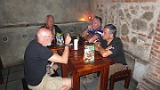 Manuel, Björn, Bernt and Oskar at a local bar in Antiqua.