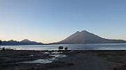 The volcanoes at Lake Atitlan.