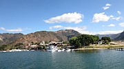 We leave Panajachel and make a boat trip on Lake Atitlan.