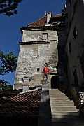 I'm at the entrance to Dracula's castle.