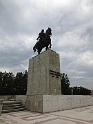 The monument of Stefan cel Mare in Băcăoani.