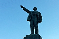 Lenin statue on the square in Brest.