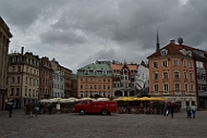 Dome Square in the Old Town of Riga.