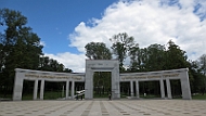 Pieramohi Park in Minsk, Belarus.