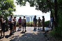 One of the viewpoints at Victoria Falls.