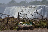 Livingstone Island view of Victoria Falls.