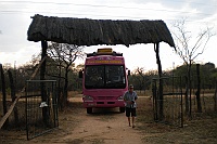 Here would the bus into the campsite.