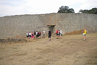 We are approaching the Great Enclosure at Great Zimbabwe.