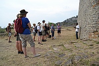 Our guide tells of Great Zimbabwe, the only ancient monument south of the Sahara.