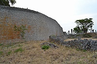 The great ring wall, seen from the outside of the Great Enclosure.