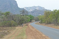 The road through southern Zimbabwe to the border at Beitbridge and South Africa.