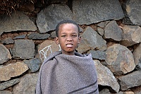 Boy from the Basotho people (Blanket people).