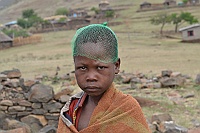 Child from the Basotho people (Blanket people).