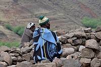 Men from the Basotho people (Blanket people).