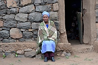 Woman from Basotho people (Blanket people).