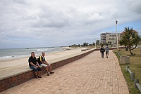 Bernt and Janne on the seafront promenade in Port Elizabeth.