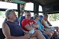 Anders, Bernt, Kerstin and Janne on the bus.