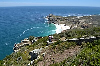 Cape of Good Hope as seen from the the lighthouse at the Cape Point.