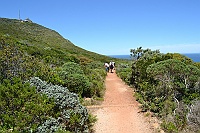 The trail from Cape Point to the Cape of Good Hope.