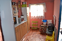 This is her kitchen.