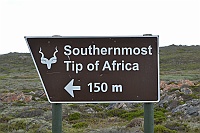 In the southernmost point of Africa. 150 meters left.