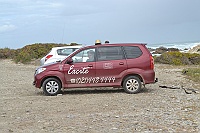 Here is the car that we rented for our trip to Cape Agulhas.