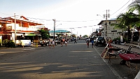 The main street of Bocas Town.