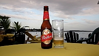 Balboa, the local the beer in Panama.