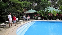 The swimming pool at Atlantida Lodge.
