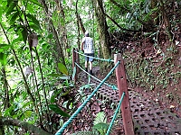 Walking in the area with the hanging bridges outside of La Fortuna.