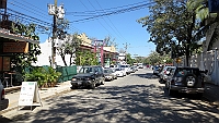 The main street in Tamarindo.