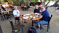 Björn Olof and Bernt has finished their breakfasts in Tamarindo.