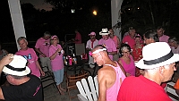 Bus party with the theme "Pink" at the hotel in Tamarindo.
