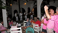A local band played for us at the bus party in Tamarindo.