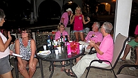 Bus party with the theme "Pink" at the hotel in Tamarindo.